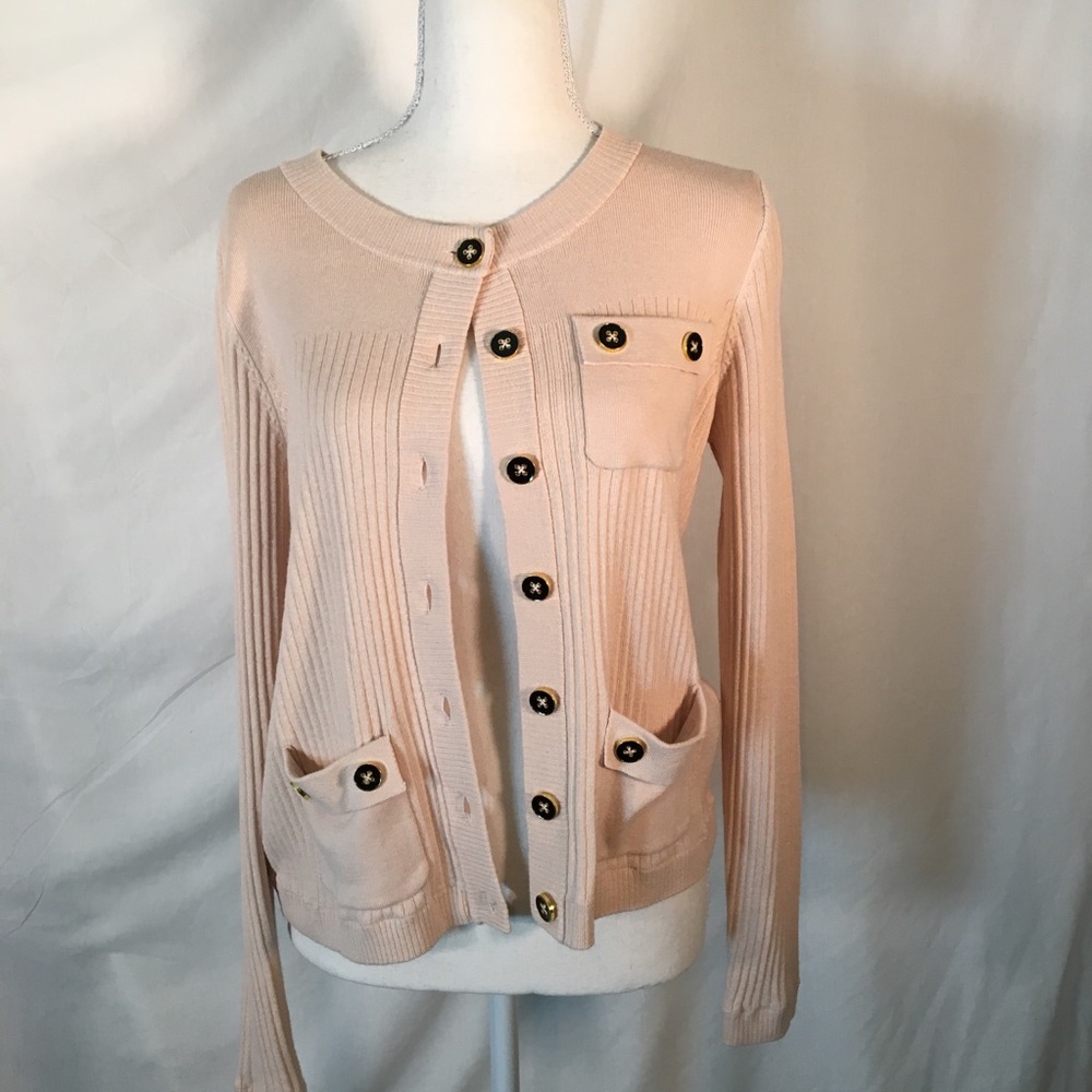 CAbi blush cropped sweater